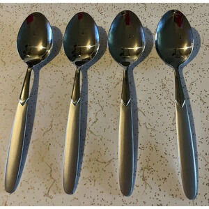 Cambridge Crescent Stainless 4‎ Tablespoons Frosted Satin Flatware NEW